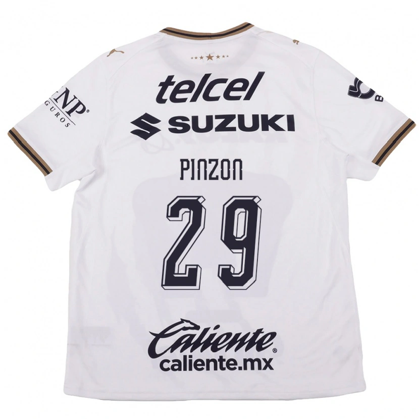 Danxen Women Liceth Pinzon #29 White Black Brown Away Jersey 2026/27 T-Shirt
