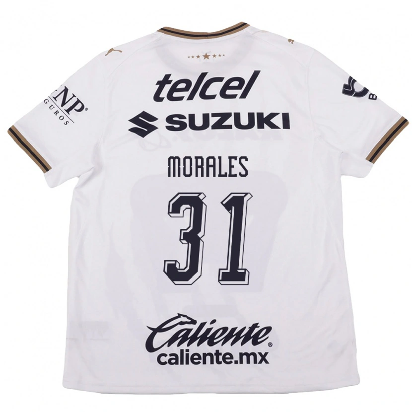 Danxen Women Robert Morales #31 White Black Brown Away Jersey 2026/27 T-Shirt
