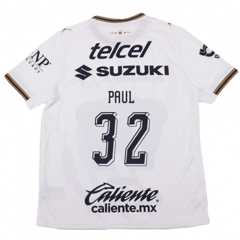 Danxen Women Miguel Paul #32 White Black Brown Away Jersey 2026/27 T-Shirt