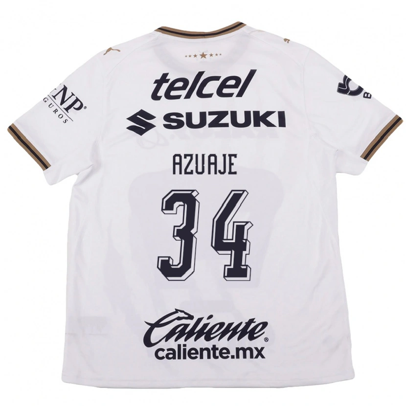 Danxen Women Ángel Azuaje #34 White Black Brown Away Jersey 2026/27 T-Shirt