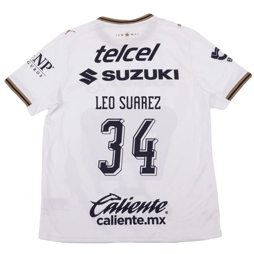 Danxen Women Leo Suárez #34 White Black Brown Away Jersey 2026/27 T-Shirt