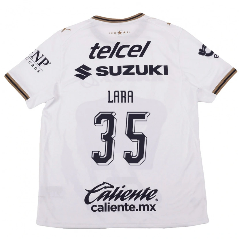 Danxen Women Pablo Lara #35 White Black Brown Away Jersey 2026/27 T-Shirt