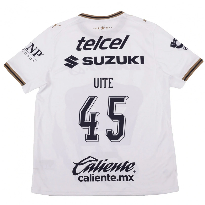 Danxen Women Pedro Vite #45 White Black Brown Away Jersey 2026/27 T-Shirt