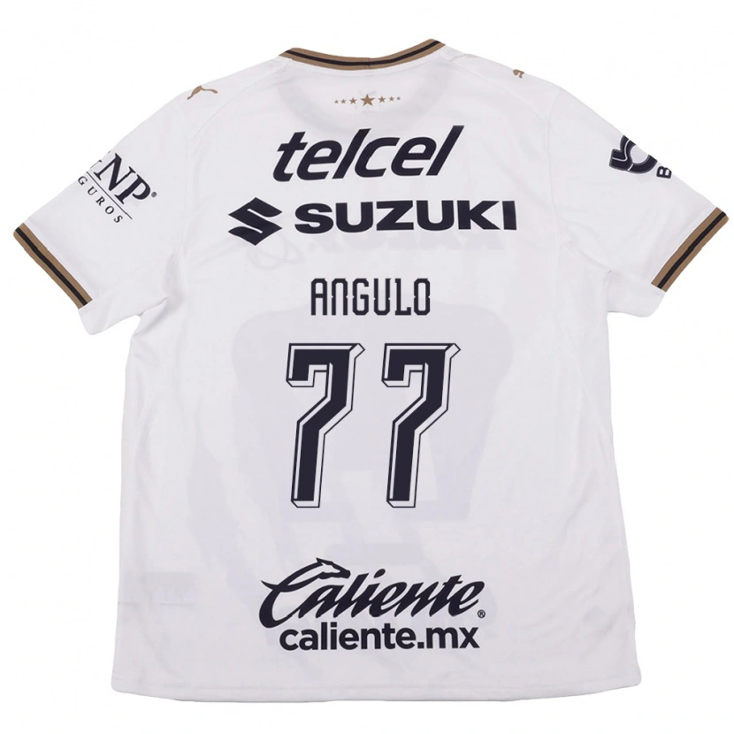 Danxen Women Álvaro Angulo #77 White Black Brown Away Jersey 2026/27 T-Shirt