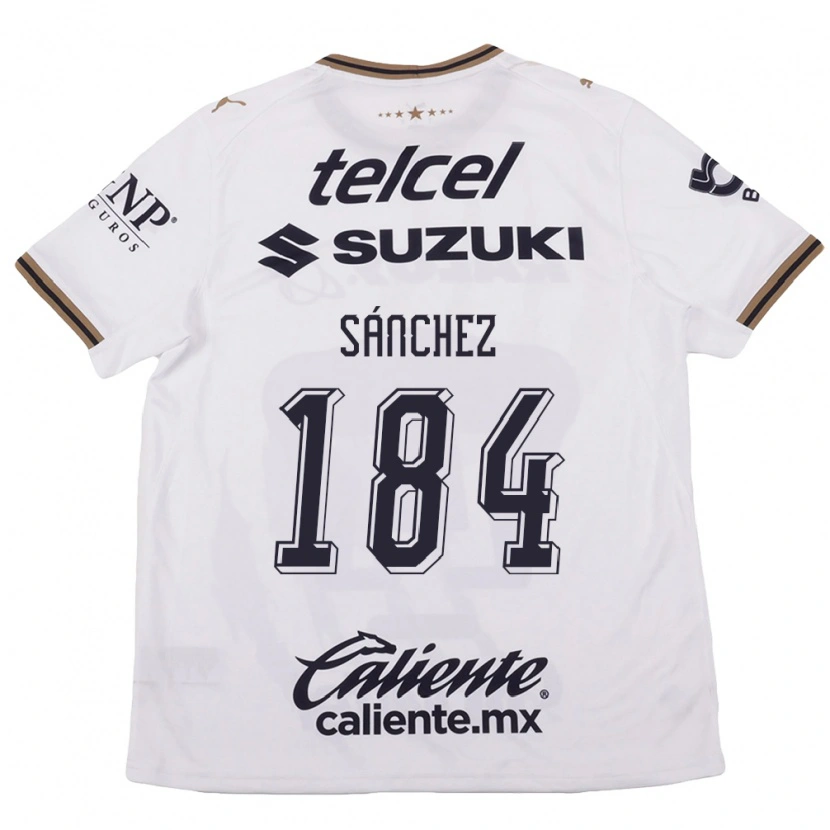 Danxen Women Manuel Sánchez #184 White Black Brown Away Jersey 2026/27 T-Shirt