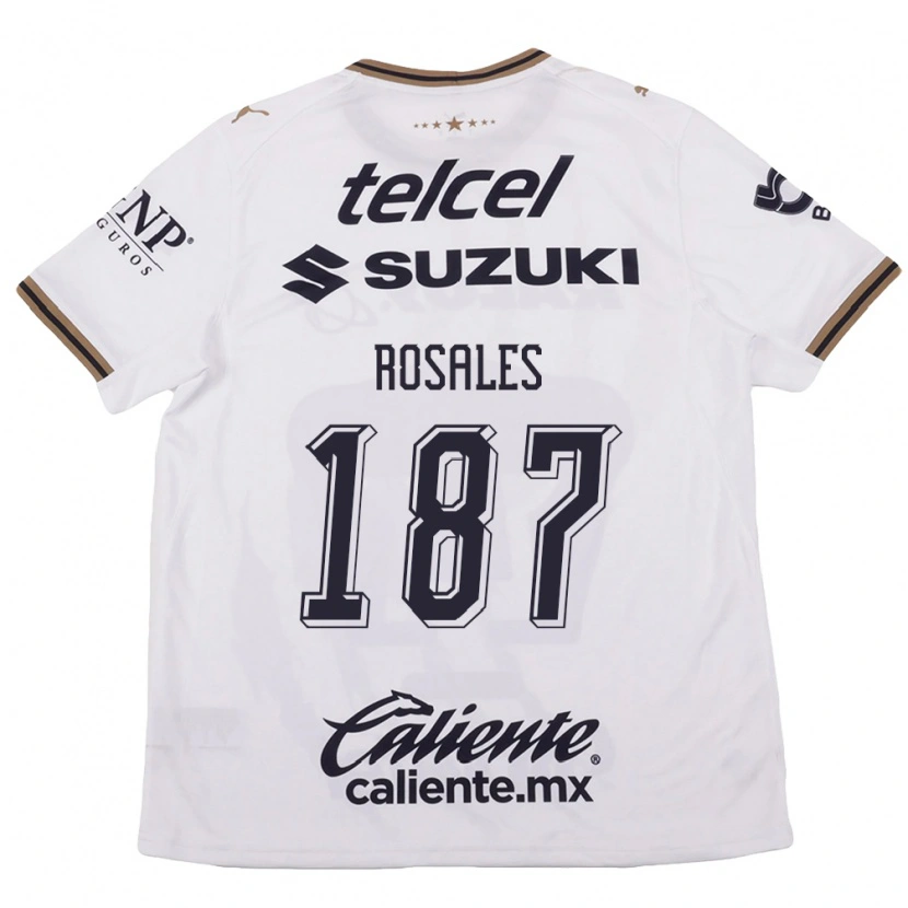Danxen Women Alonso Rosales #187 White Black Brown Away Jersey 2026/27 T-Shirt