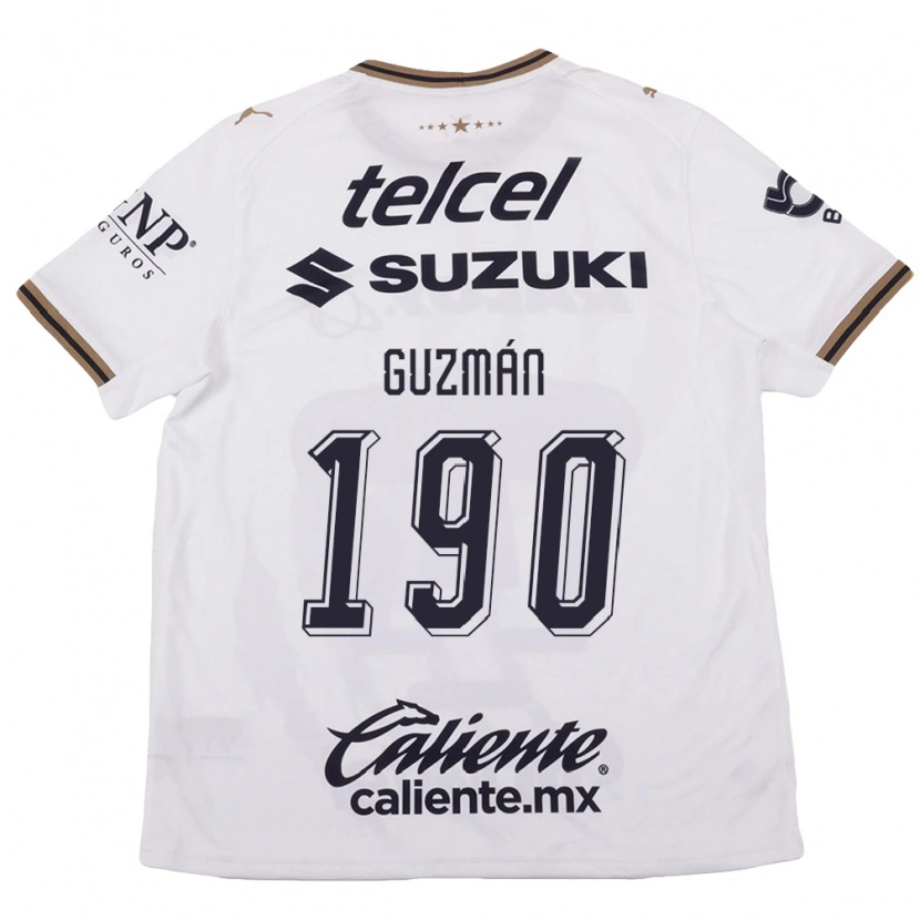 Danxen Women Héctor Guzmán #190 White Black Brown Away Jersey 2026/27 T-Shirt