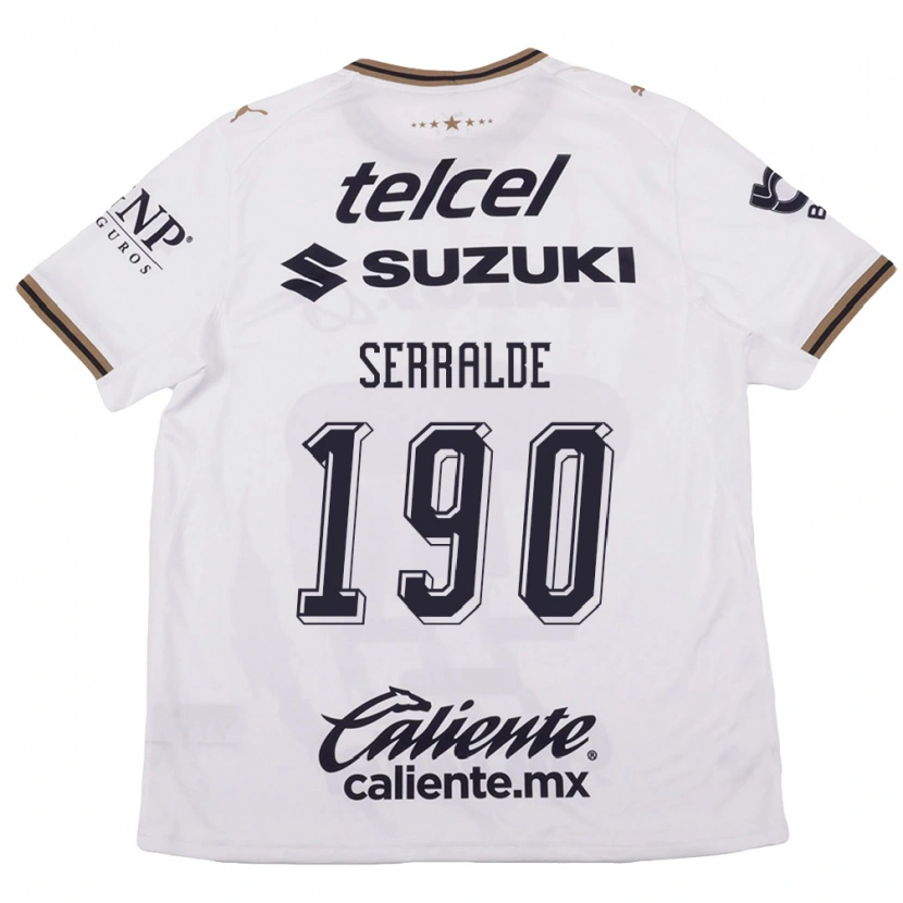 Danxen Women Gerardo Serralde #190 White Black Brown Away Jersey 2026/27 T-Shirt