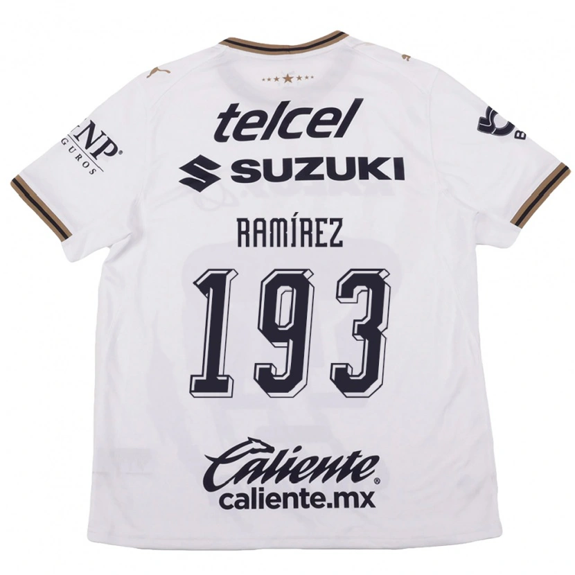 Danxen Women Dennis Ramírez #193 White Black Brown Away Jersey 2026/27 T-Shirt