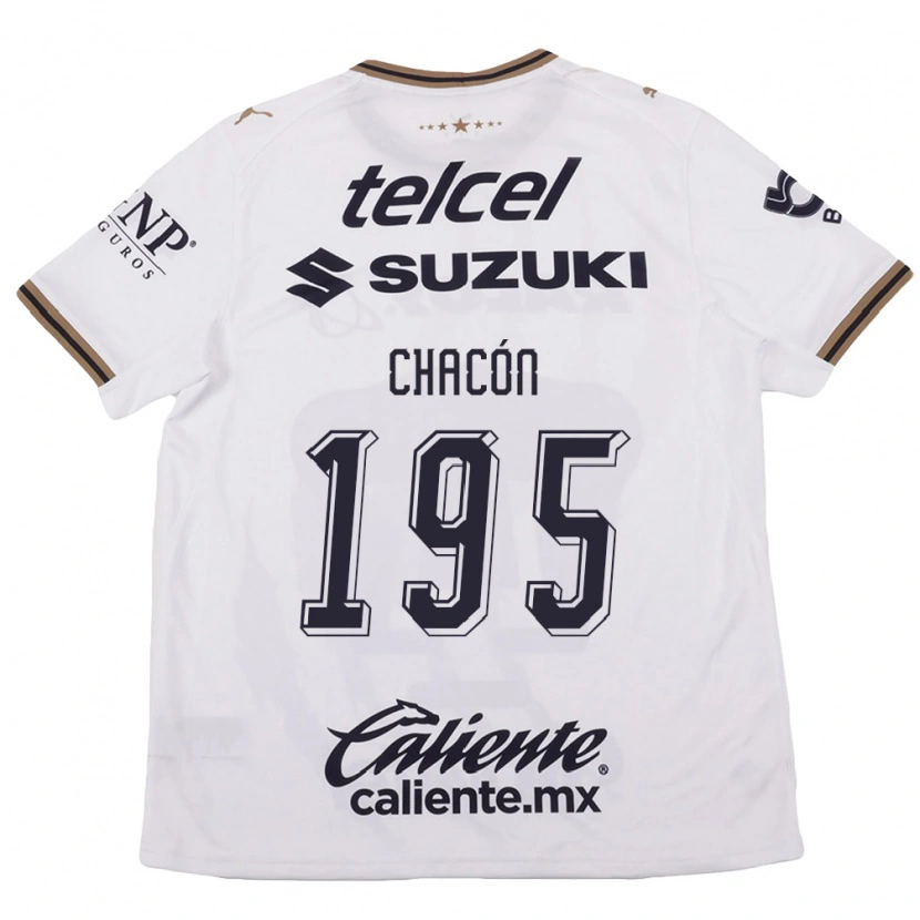 Danxen Women Eduardo Chacón #195 White Black Brown Away Jersey 2026/27 T-Shirt