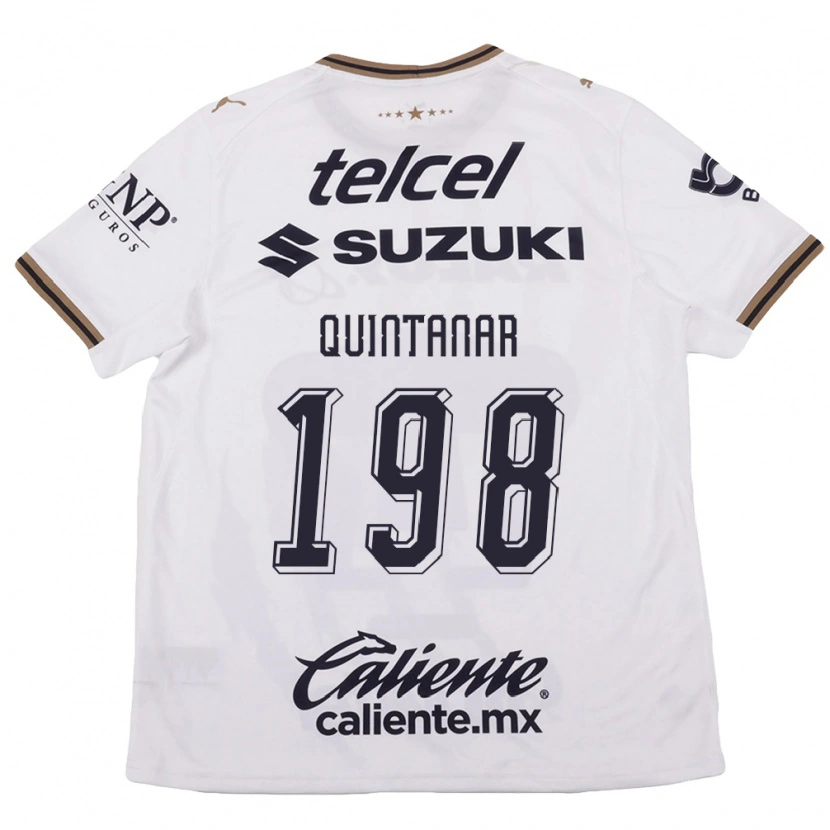 Danxen Women Edgar Quintanar #198 White Black Brown Away Jersey 2026/27 T-Shirt