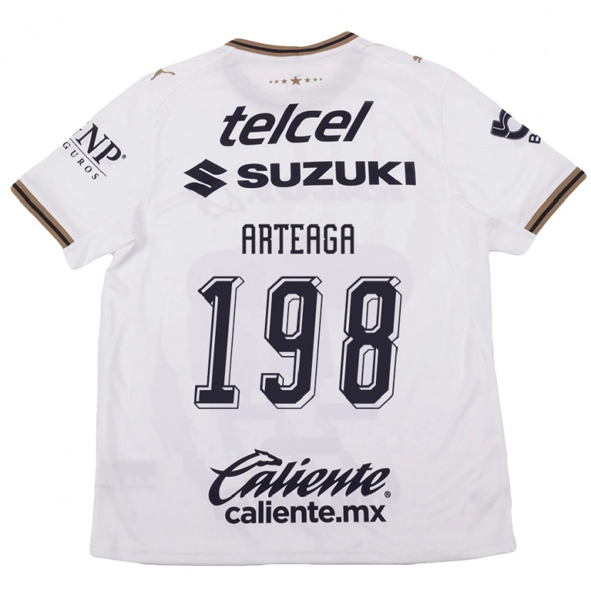 Danxen Women Edwin Arteaga #198 White Black Brown Away Jersey 2026/27 T-Shirt