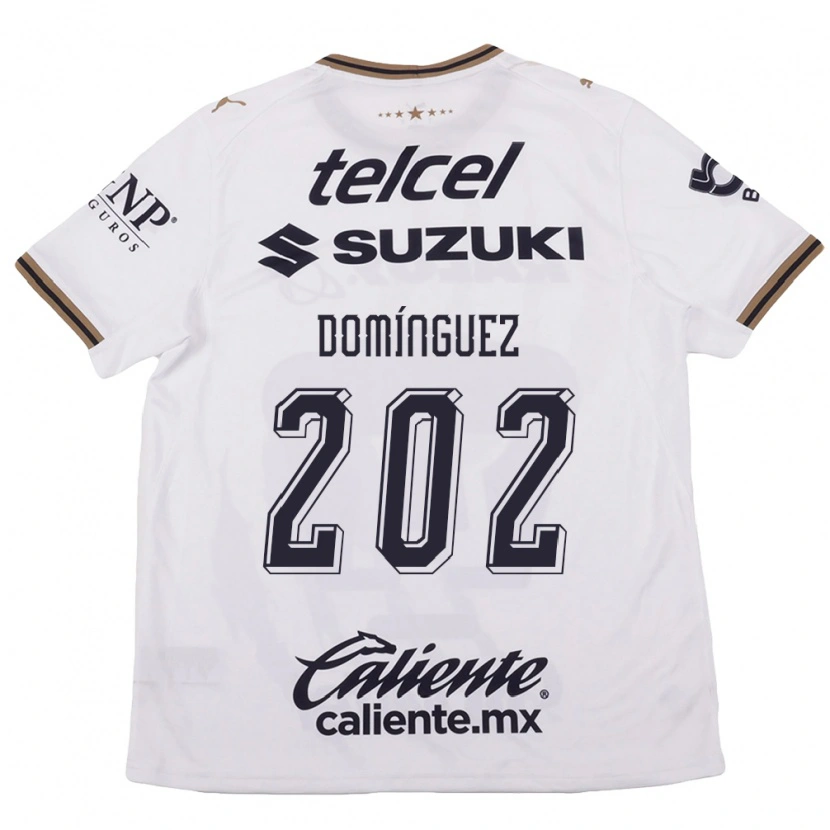 Danxen Women Julio Domínguez #202 White Black Brown Away Jersey 2026/27 T-Shirt
