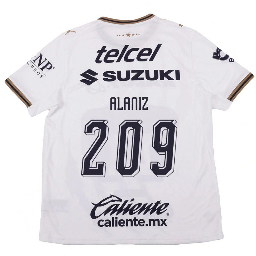 Danxen Women Jorge Alaniz #209 White Black Brown Away Jersey 2026/27 T-Shirt