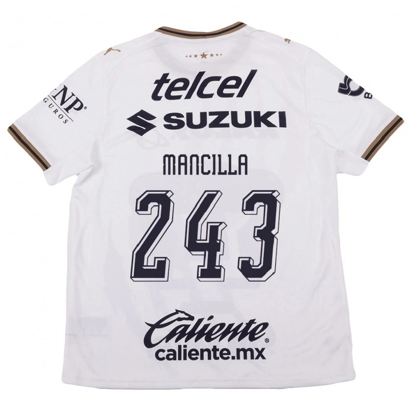 Danxen Women José Mancilla #243 White Black Brown Away Jersey 2026/27 T-Shirt