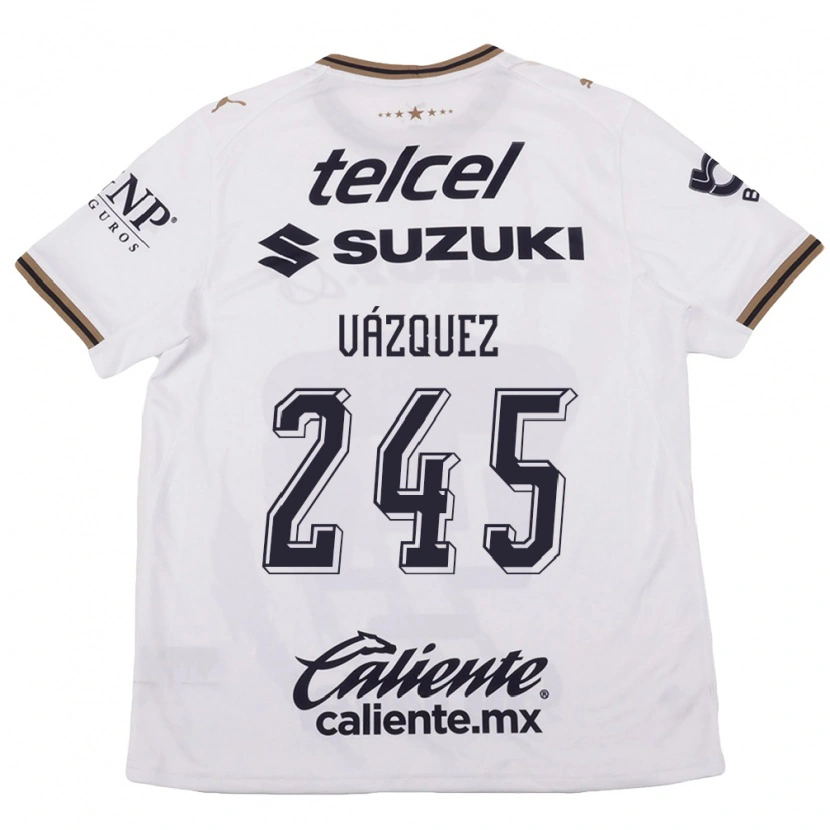 Danxen Women Austin Vázquez #245 White Black Brown Away Jersey 2026/27 T-Shirt