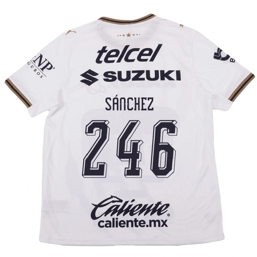 Danxen Women Oswaldo Sánchez #246 White Black Brown Away Jersey 2026/27 T-Shirt