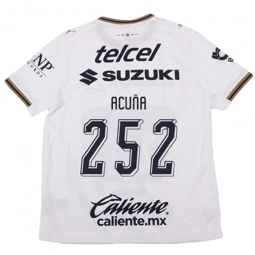 Danxen Women José Acuña #252 White Black Brown Away Jersey 2026/27 T-Shirt