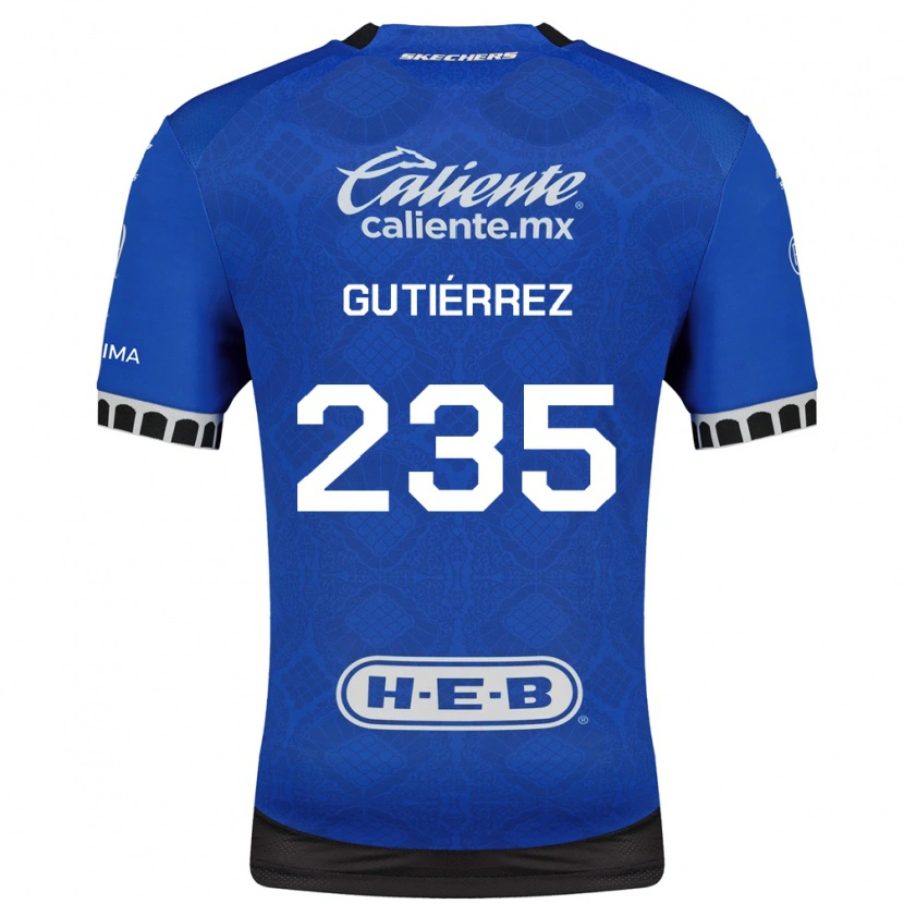 Danxen Women Luis Gutiérrez #235 Royal Blue White Black Away Jersey 2026/27 T-Shirt