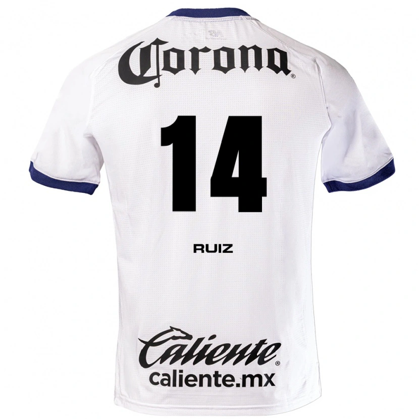 Danxen Women Marcel Ruiz #14 White Blue Black Away Jersey 2026/27 T-Shirt