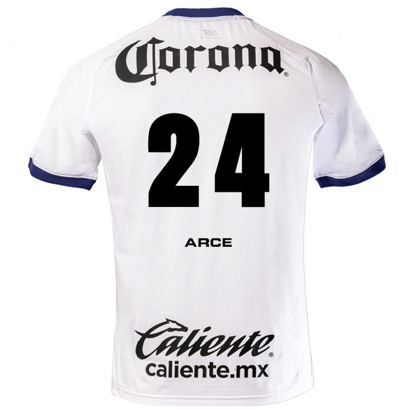 Danxen Women Fernando Arce #24 White Blue Black Away Jersey 2026/27 T-Shirt