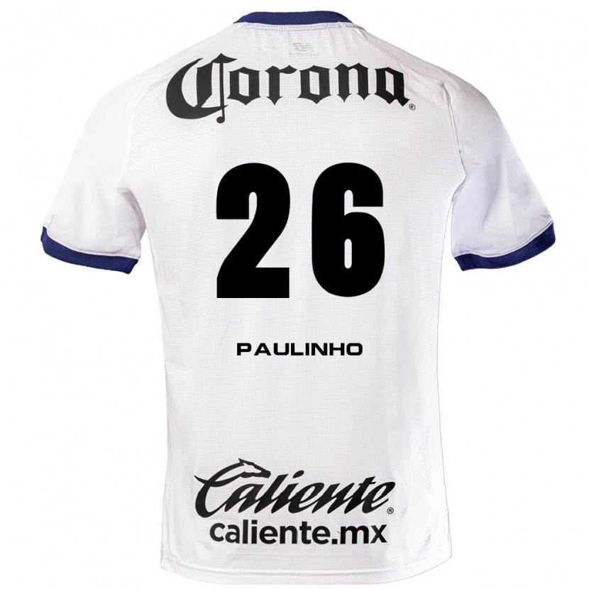 Danxen Women Paulinho #26 White Blue Black Away Jersey 2026/27 T-Shirt