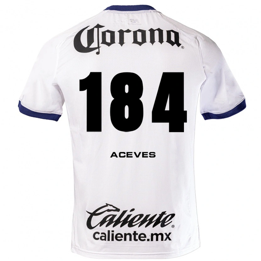 Danxen Women Sebastián Aceves #184 White Blue Black Away Jersey 2026/27 T-Shirt