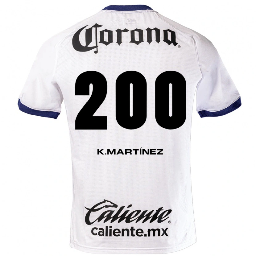 Danxen Women Kevin Martínez #200 White Blue Black Away Jersey 2026/27 T-Shirt