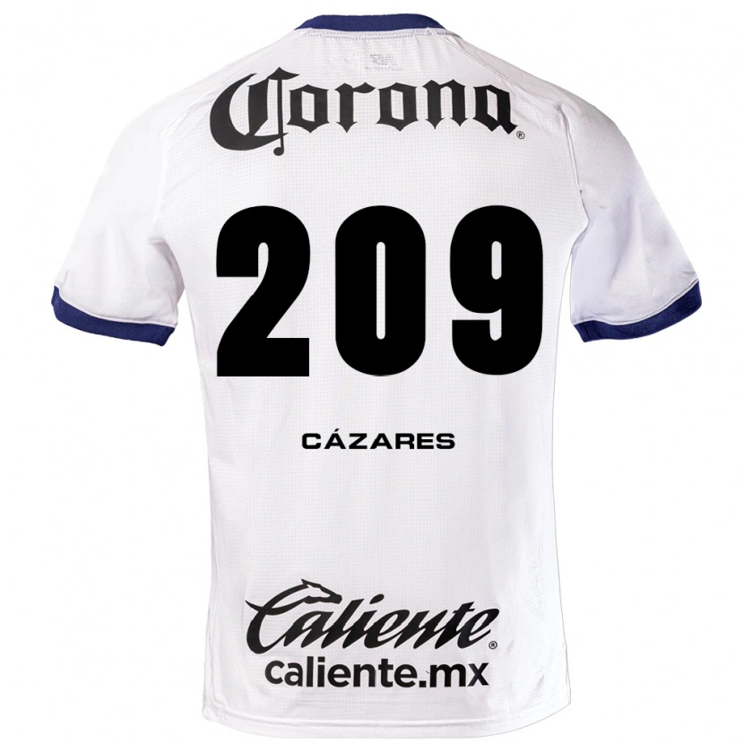 Danxen Women Dimas Cázares #209 White Blue Black Away Jersey 2026/27 T-Shirt