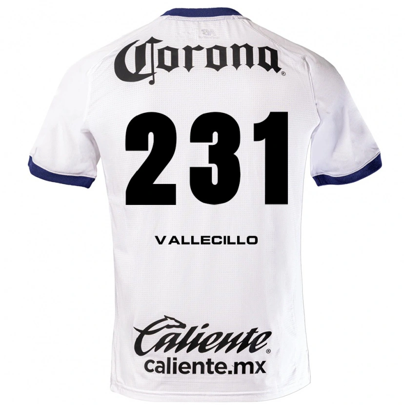 Danxen Women Agustín Vallecillo #231 White Blue Black Away Jersey 2026/27 T-Shirt