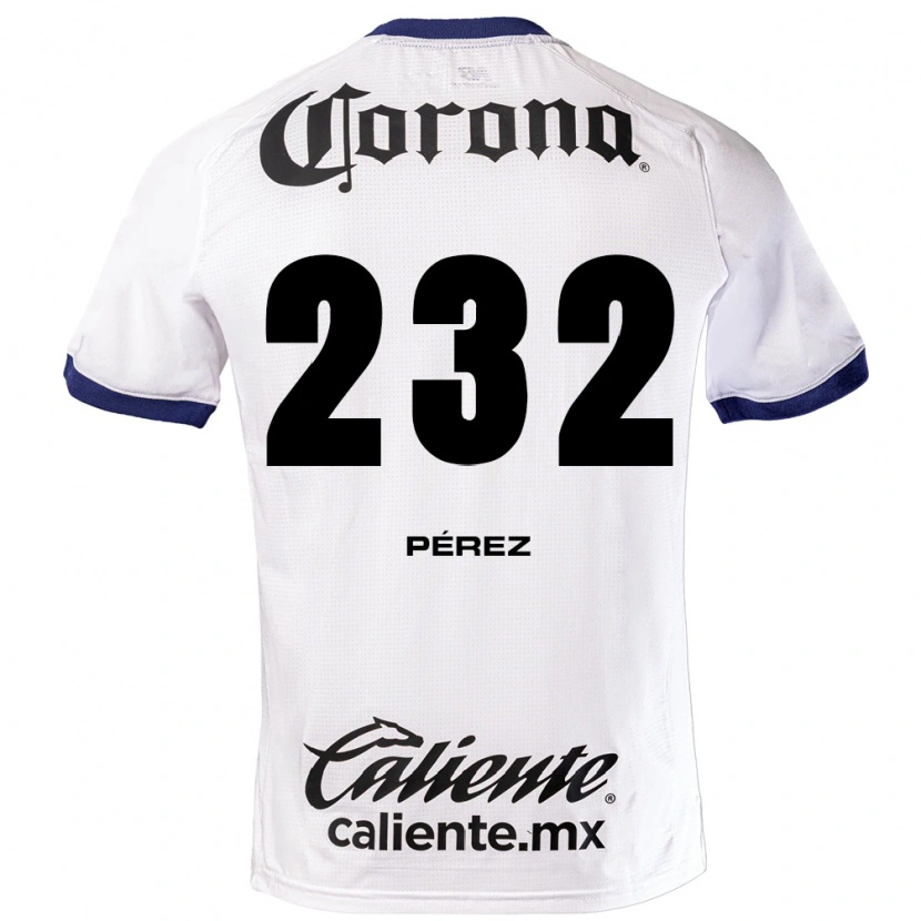 Danxen Women Diego Pérez #232 White Blue Black Away Jersey 2026/27 T-Shirt