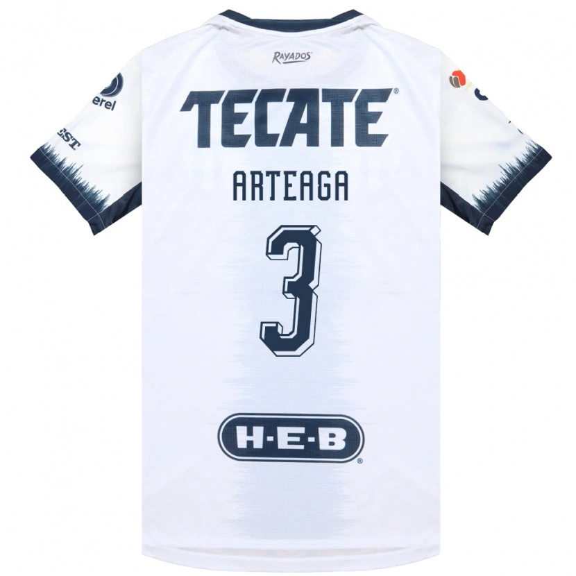 Danxen Women Gerardo Arteaga #3 White Ink Blue Red Away Jersey 2026/27 T-Shirt