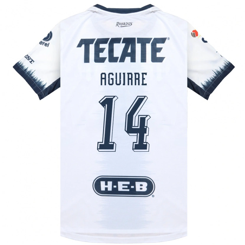 Danxen Women Érick Aguirre #14 White Ink Blue Red Away Jersey 2026/27 T-Shirt