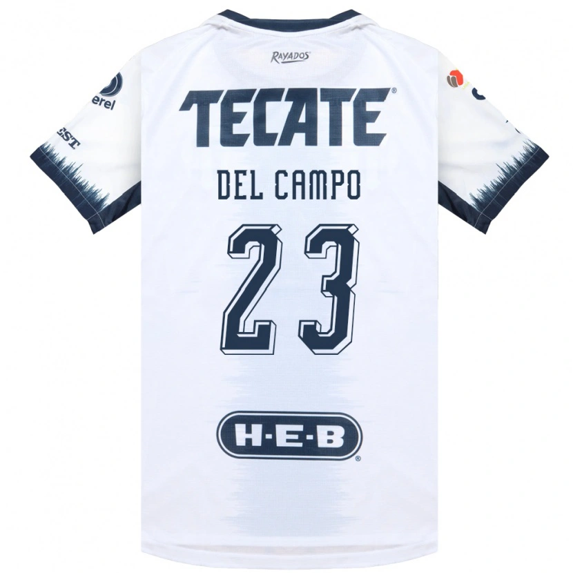 Danxen Women Valeria Del Campo #23 White Ink Blue Red Away Jersey 2026/27 T-Shirt