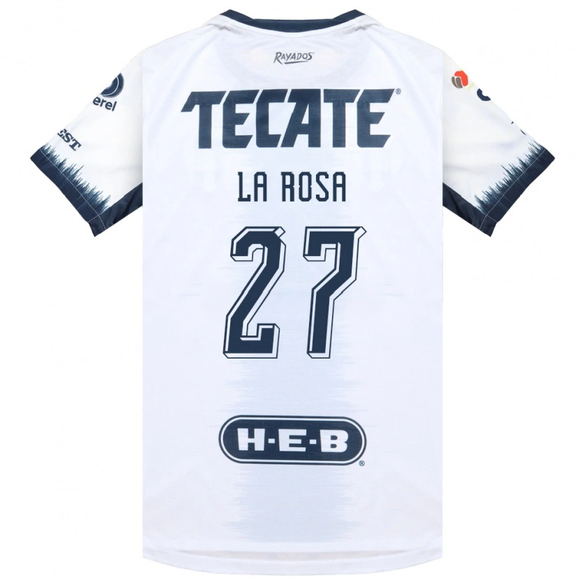 Danxen Women Roberto De La Rosa #27 White Ink Blue Red Away Jersey 2026/27 T-Shirt
