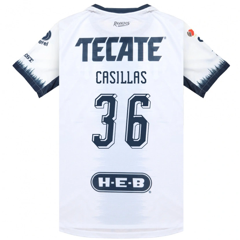Danxen Women Javier Casillas #36 White Ink Blue Red Away Jersey 2026/27 T-Shirt