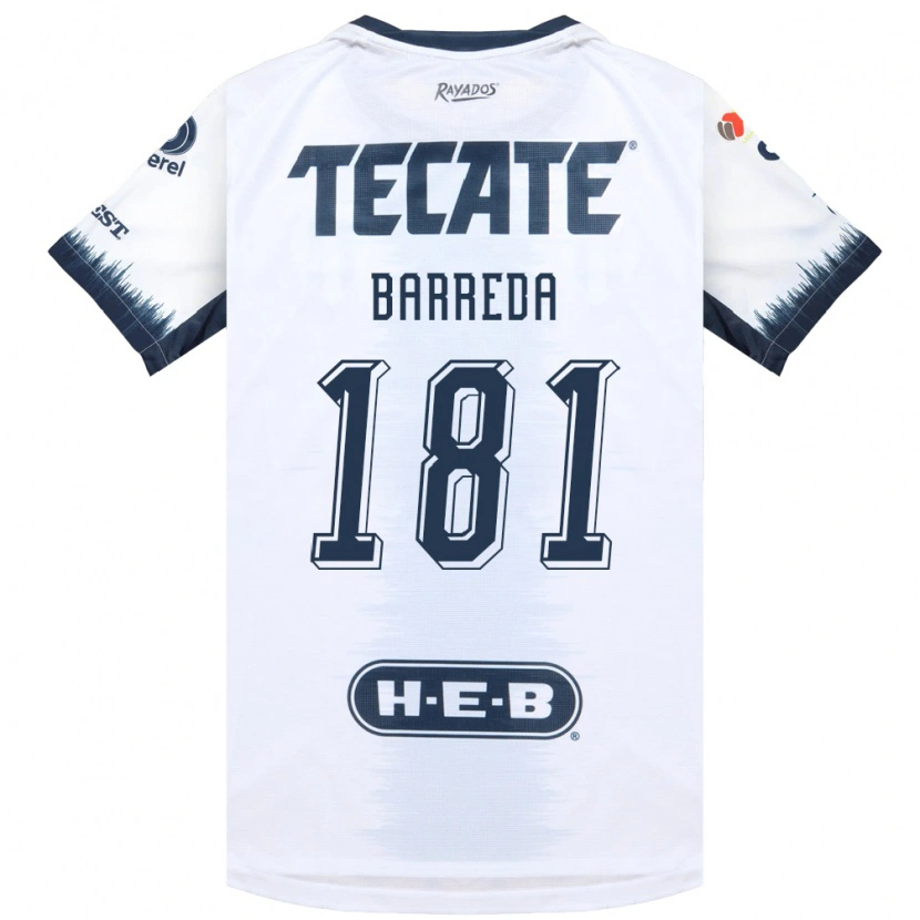 Danxen Women Dimas Barreda #181 White Ink Blue Red Away Jersey 2026/27 T-Shirt