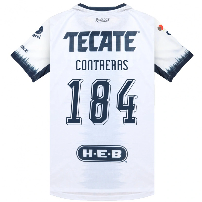 Danxen Women Óscar Contreras #184 White Ink Blue Red Away Jersey 2026/27 T-Shirt