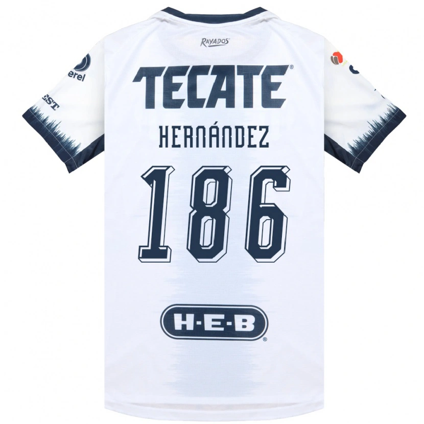 Danxen Women Sebastián Hernández #186 White Ink Blue Red Away Jersey 2026/27 T-Shirt