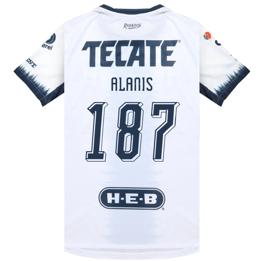 Danxen Women Brian Alanís #187 White Ink Blue Red Away Jersey 2026/27 T-Shirt