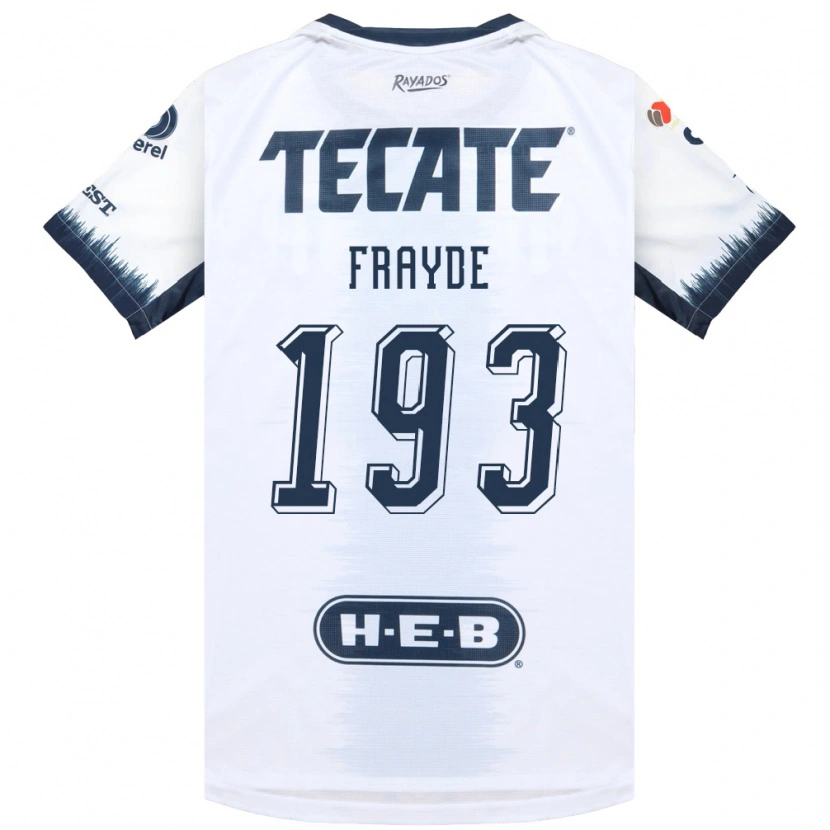 Danxen Women Carlos Frayde #193 White Ink Blue Red Away Jersey 2026/27 T-Shirt