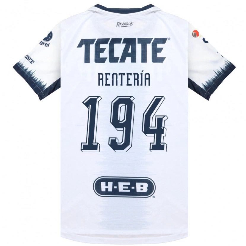 Danxen Women Ricardo Rentería #194 White Ink Blue Red Away Jersey 2026/27 T-Shirt