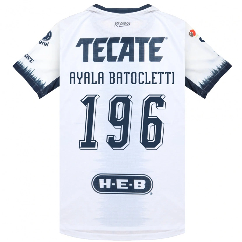 Danxen Women Nahuel Ayala Batocletti #196 White Ink Blue Red Away Jersey 2026/27 T-Shirt