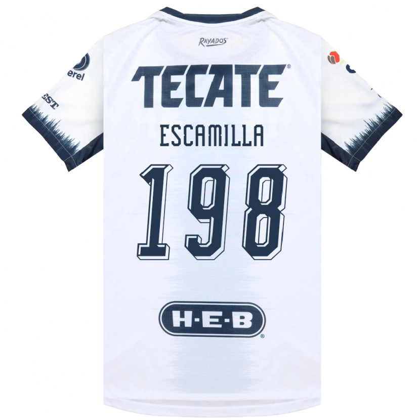 Danxen Women Diego Escamilla #198 White Ink Blue Red Away Jersey 2026/27 T-Shirt
