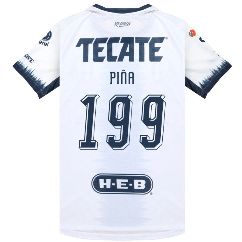 Danxen Women Ricardo Piña #199 White Ink Blue Red Away Jersey 2026/27 T-Shirt