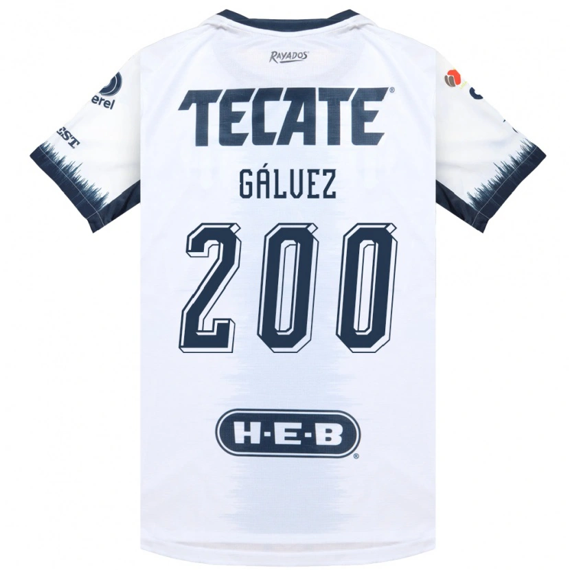 Danxen Women Omar Gálvez #200 White Ink Blue Red Away Jersey 2026/27 T-Shirt
