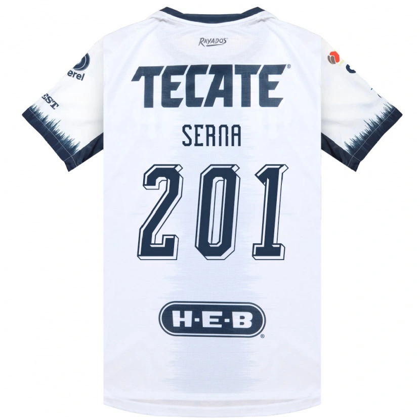 Danxen Women Javier Serna #201 White Ink Blue Red Away Jersey 2026/27 T-Shirt