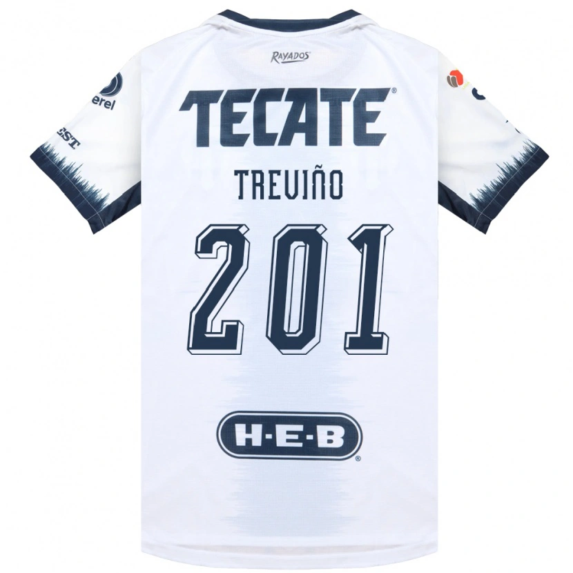 Danxen Women José Treviño #201 White Ink Blue Red Away Jersey 2026/27 T-Shirt
