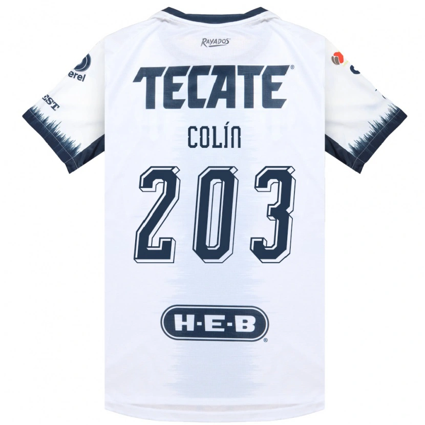 Danxen Women Luis Colín #203 White Ink Blue Red Away Jersey 2026/27 T-Shirt