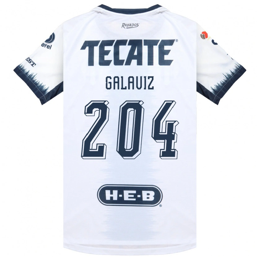 Danxen Women Oswaldo Galaviz #204 White Ink Blue Red Away Jersey 2026/27 T-Shirt